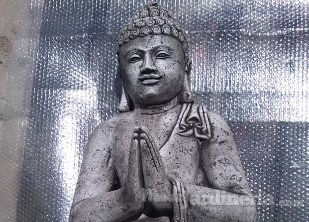 Figura de Buda Grande en piedra artificial de 83 cm altura.