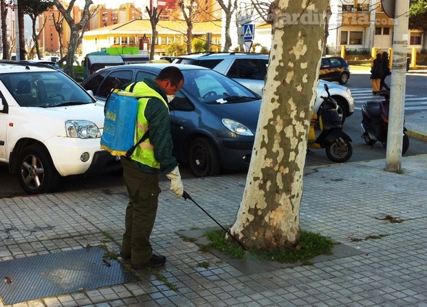 Tratamiento con herbicidas