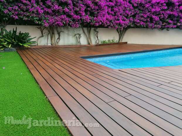 Tratamiento de tarimas para piscina