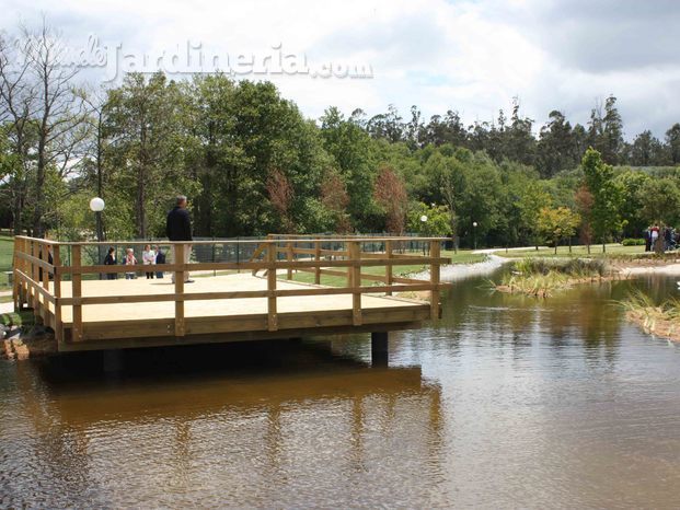 Lagunas naturalizadas en el jardín botánico de Cerceda, A Coruña