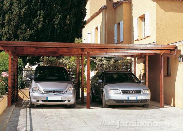 Carport techo plano