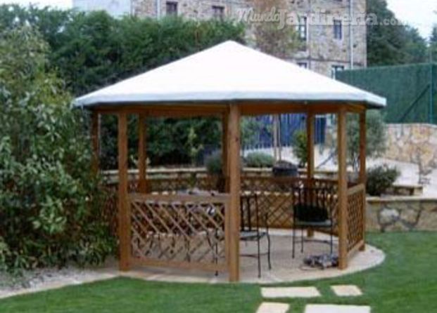 jardin con pergola