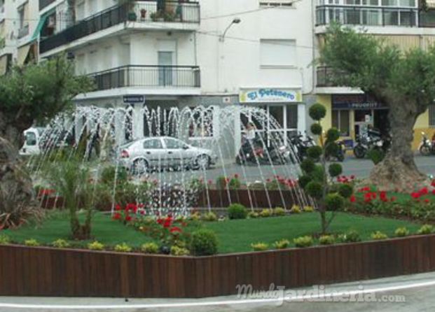 Jardín fuente